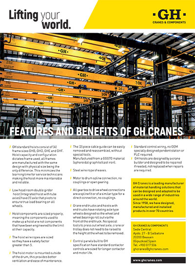 Características y Beneficios de GH Cranes